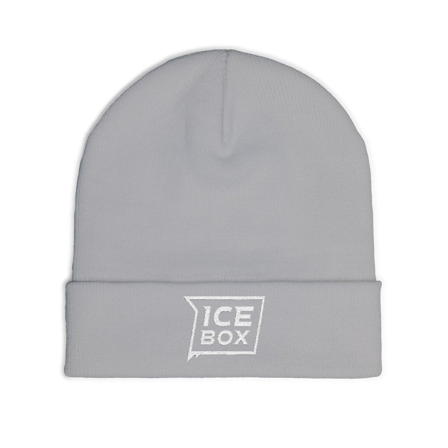 Embroidered "ICE BOX" Knit Beanie