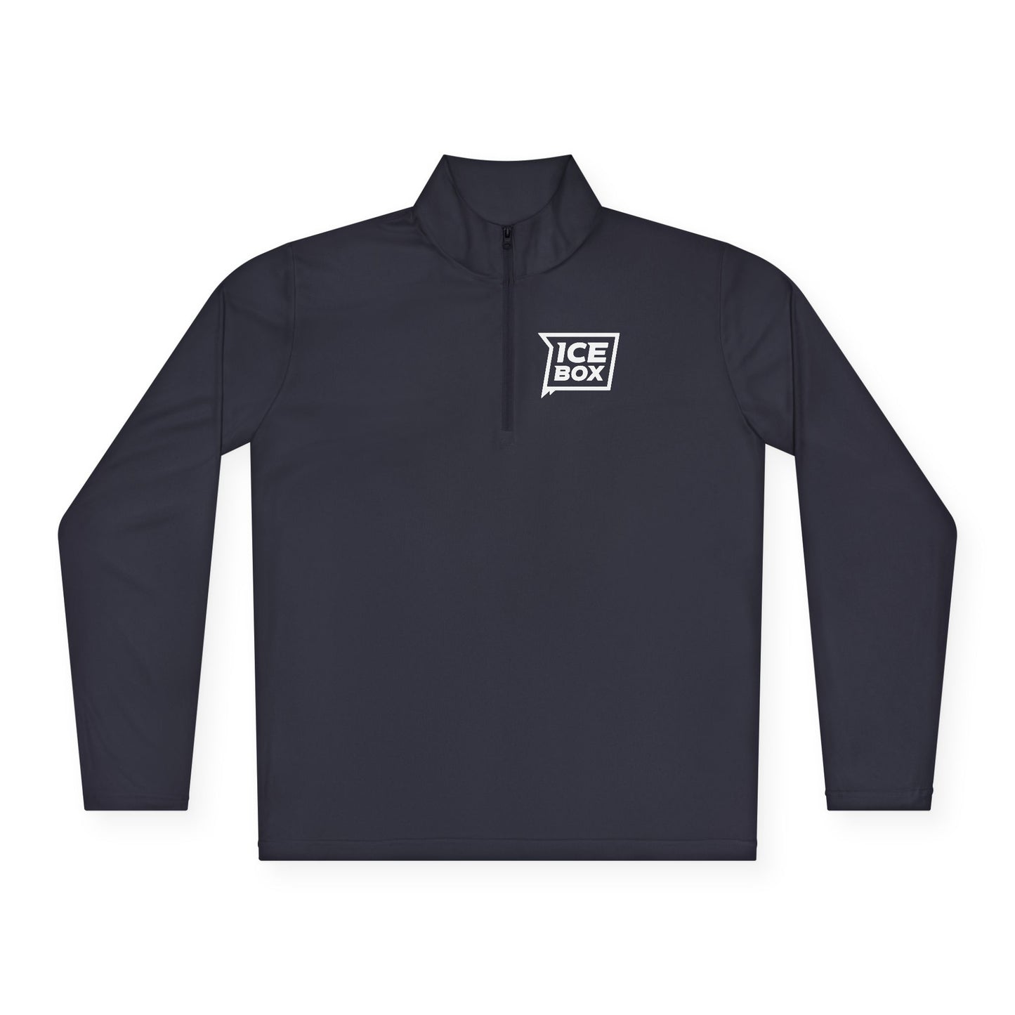 Minimal White Quarter-Zip Pullover