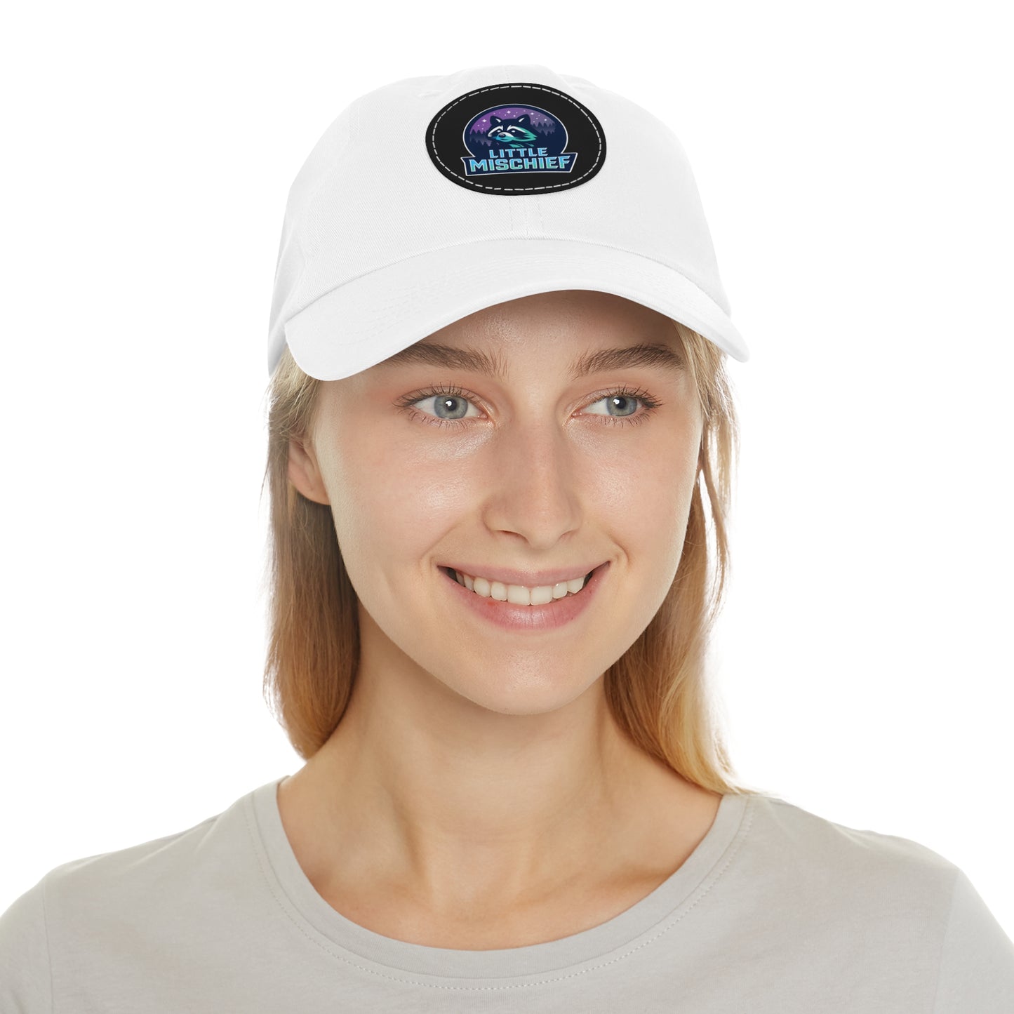 Little Mischief Cap with Leather Patch
