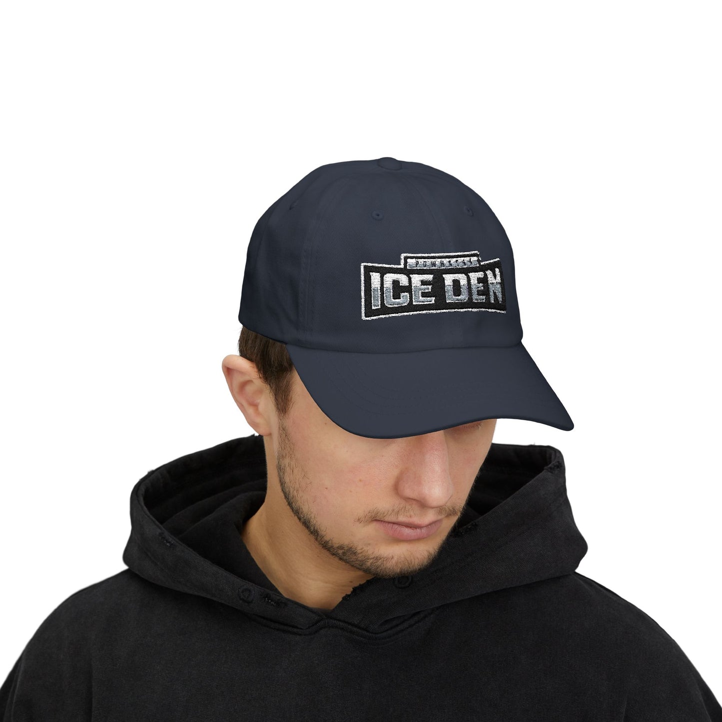 Embroidered Powhatan Ice Den Classic Dad Cap