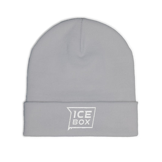 Embroidered "ICE BOX" Knit Beanie
