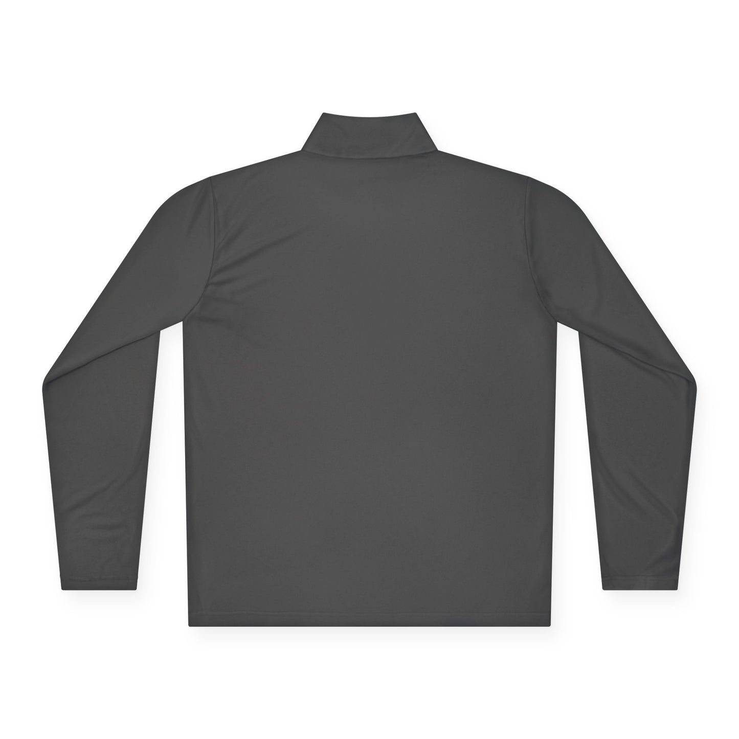 Minimal White Quarter-Zip Pullover — Subtle Chest Logo