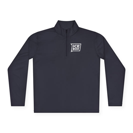 Minimal White Quarter-Zip Pullover